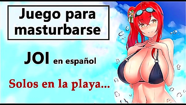 Busty Friend Teases You Alone on Beach – JOI Audio in Spanish