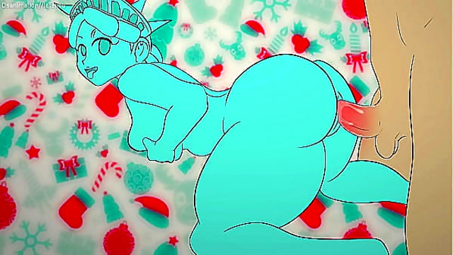 Liberty Unleashed – Hentai Cartoon Takes on the Statue in Wild Anime Action