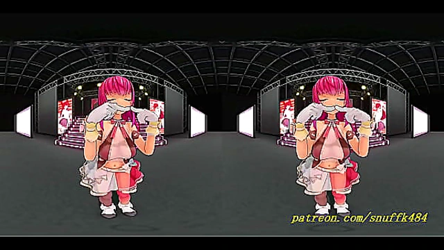 Marine Dances in VR180 MMD – Sensual Hololive 3D Hentai Experience