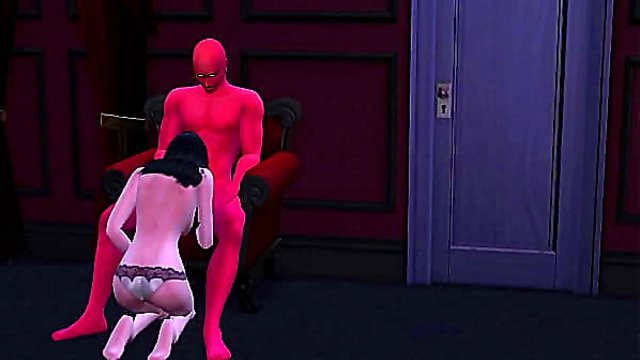 Seductive Demon Tempts Hero with Wild Oral Pleasure – Steamy 3D Fantasy