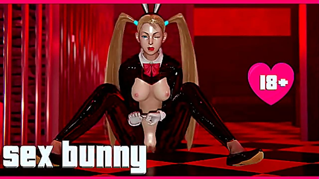 Rabbit Hops Onto His Cock for Wild 3D Hentai Fun