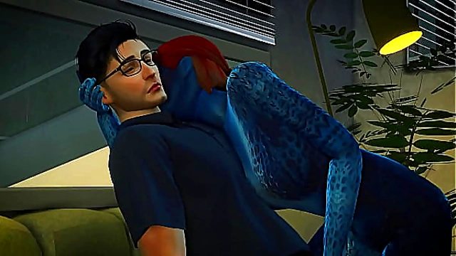 Mystique’s Seductive Glow-Up – Steamy 3D Hentai Tease Unleashed!