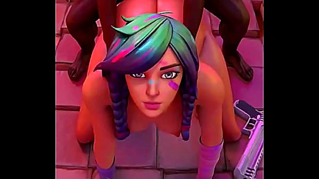 Splatterella Takes On Massive Cock in Steamy Hentai Encounter