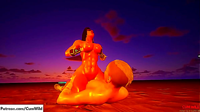 Busty Amazon Dominates Him in Steamy Wild Encounter
