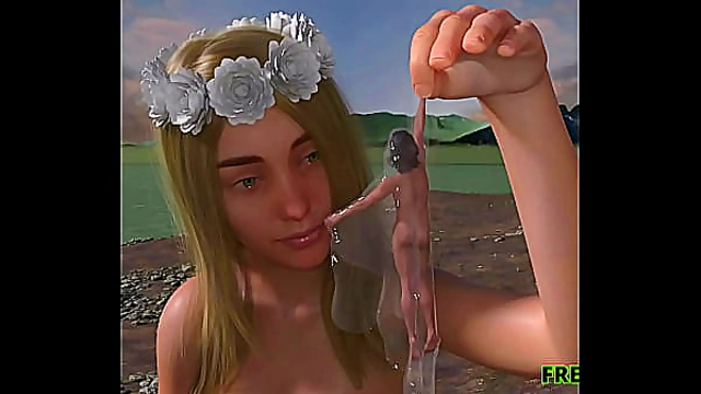 River Nymph Goddess Dominates UBERLOOF in Steamy 3D Hentai Encounter