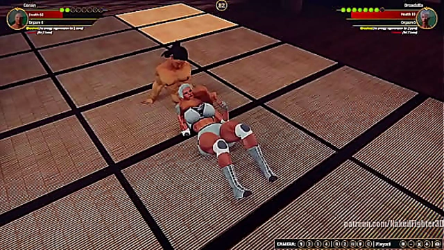 Conan Battles Naked Giantess in Steamy Hentai Showdown