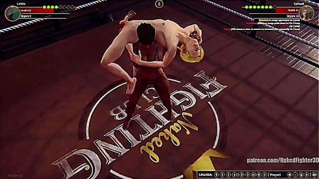 Leticia Battles Samuel in Steamy Naked Fighter 3D Showdown