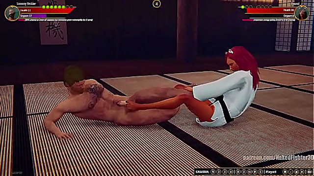 Tommy Tinkler Battles Franzi in Steamy Naked Fighter 3D Showdown