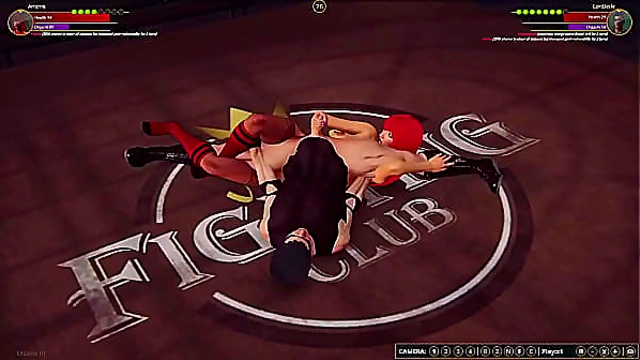 Artemis Battles LordJerle in Naked Fighter 3D Arena Showdown