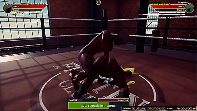 Lacey Punk Faces Off Against David764 in Naked Fighter 3D Showdown
