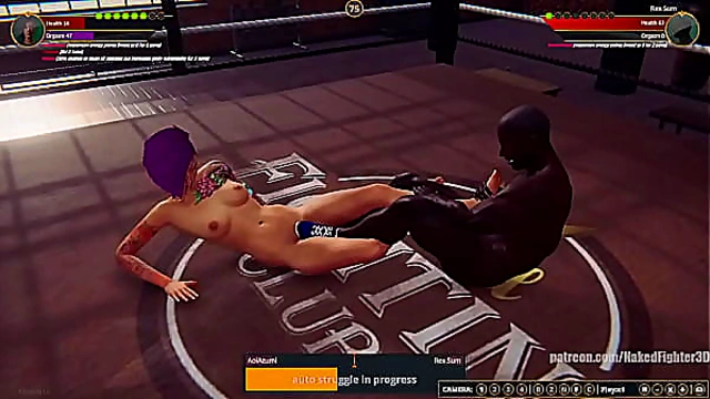 Aoi Azumi Battles Rex Summ in Steamy Naked Fighter 3D Showdown