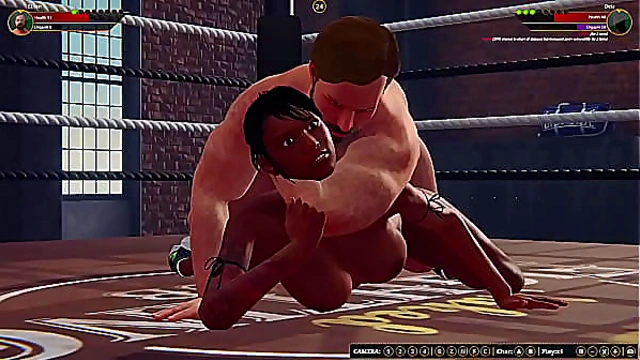 Ethan Battles Dela Naked in Steamy 3D Fight Scene