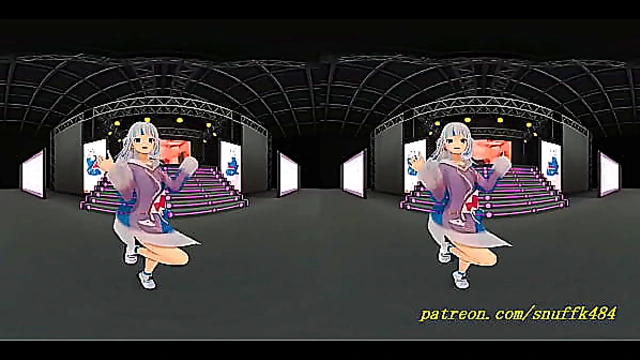 Gura’s Sensual VR180 MMD Dance – Immersive 3D Performance by Hololive Star