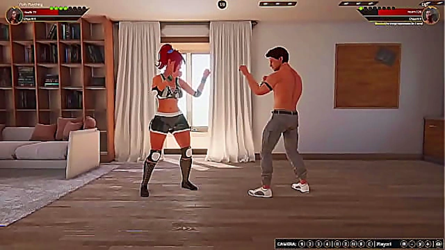 Polly Battles Gigi in Steamy Naked Fighter 3D Showdown