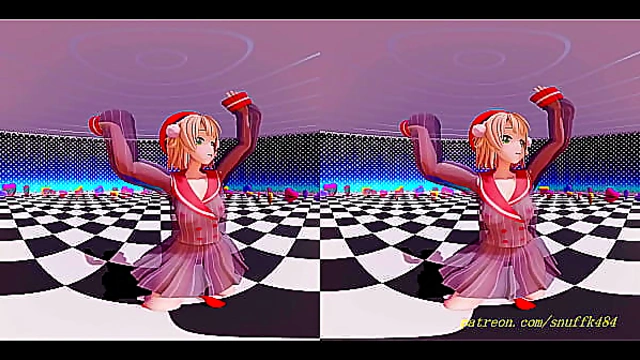 VR180 Uimm MMD 3D Dance with Sizzling Moves and Wet Heat