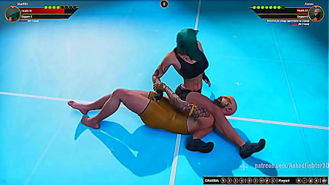 Marilith Crushes Aaron in Raw Naked Fighter 3D Battle with Intense Sexual Warfare