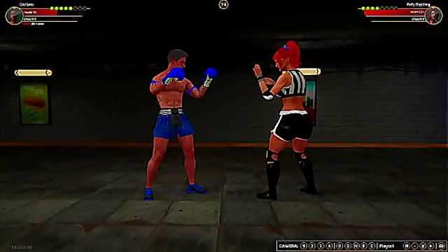 Cristiano vs Polly in Naked Fighter 3D: Raw Intense Gay Showdown
