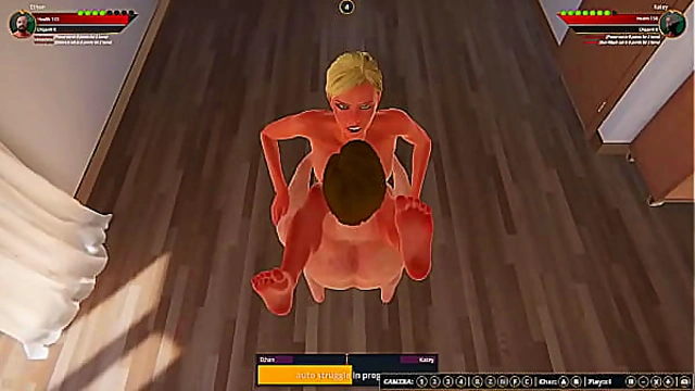 Ethan and Katey Clash Bare in Naked Fighter 3D’s Steamy Battle Scene