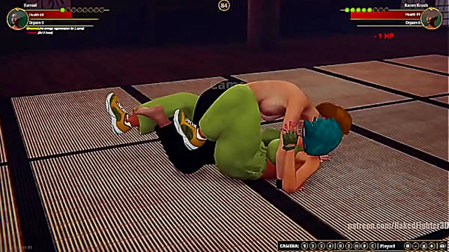 Remiel Battles Karen Krash Naked in Steamy 3D Hentai Showdown