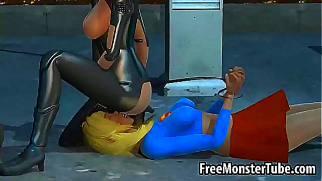 Supergirl Wonder Woman Heat Up in Steamy Lesbian Encounter