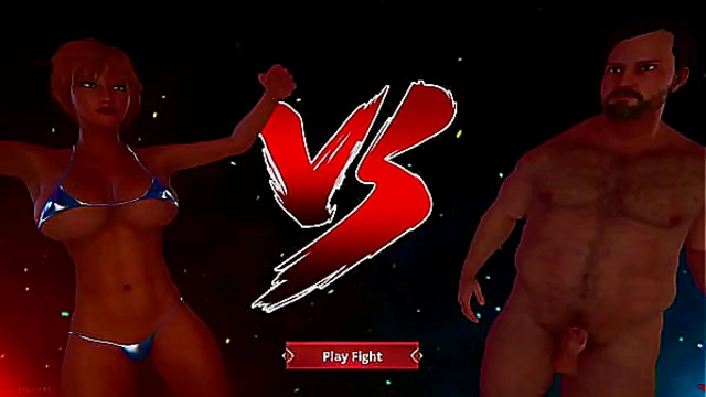 Ethan Battles Dany in Steamy Naked Fight 3D Showdown