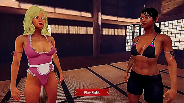 Faye Battles Dela in Steamy Naked Warrior Showdown – 3D Hentai Clash