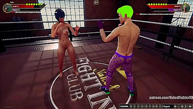 Sam Takes On Joe Curr in Naked Fighter 3D’s Steamy Showdown