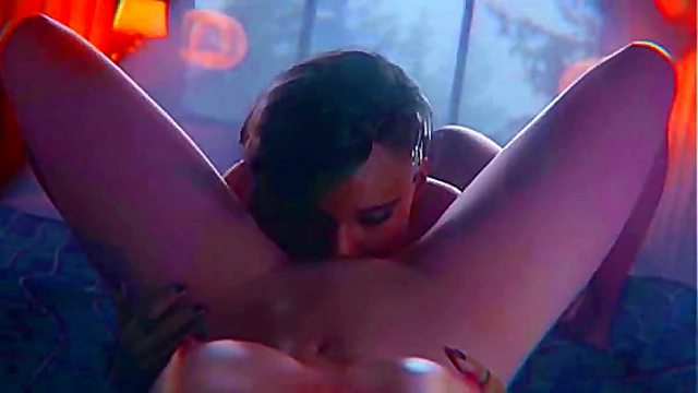 Lesbian Lovers Share Steamy Encounter – Sensual 3D Animated Romance