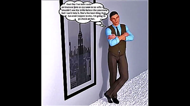Hot 3D Comic: Bride Betrays Groom with Steamy Affair on Her Wedding Day