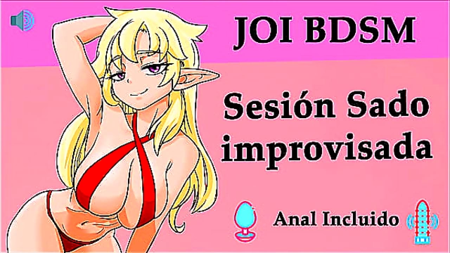 Sensual JOI Hentai: Spontaneous Sado Play with Seductive Spanish Moans