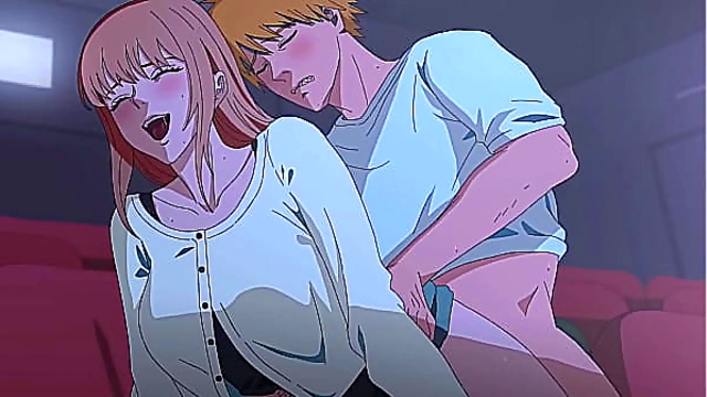 Denji’s Steamy Encounter in Chainsaw Man Theater Showdown
