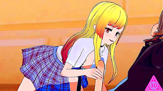 Marin from Koikatsu Loves Horny Dress-Up Games Steamy Blowjob Fun