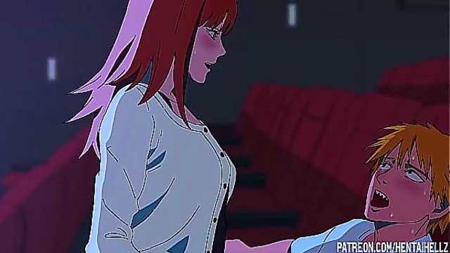 Makima Enjoys Steamy Public Sex in Cinema Hentai Fantasy