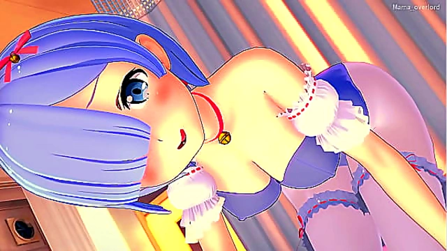 Rem Drenched in Cum After Cosplay Playtime – Hot Hentai Action