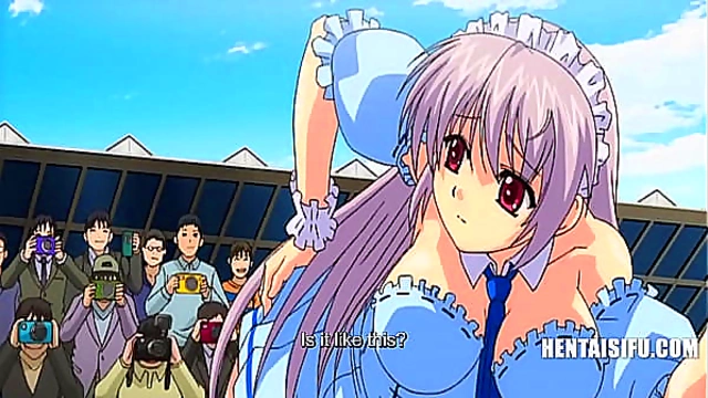 Hentai Babe Harassed by Papparazzi in Steamy Cosplay Encounter