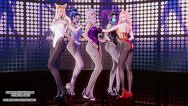 EXID’s “Up Down” Gets Horny with LOL Hotties in MMD Dance Fantasy