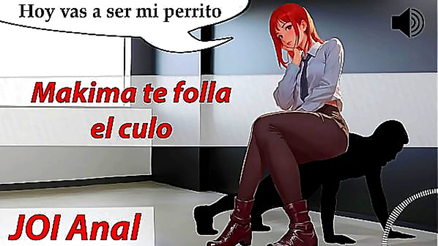 Makima Dominates with JOI Anal ASMR – Bitch'You're Mine – Spanish Moans
