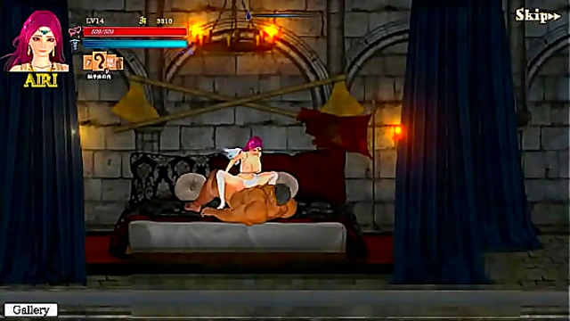 Pink-Haired Beauty Seduces Giant Warrior in Guilty Hell 2 Hentai Adventure