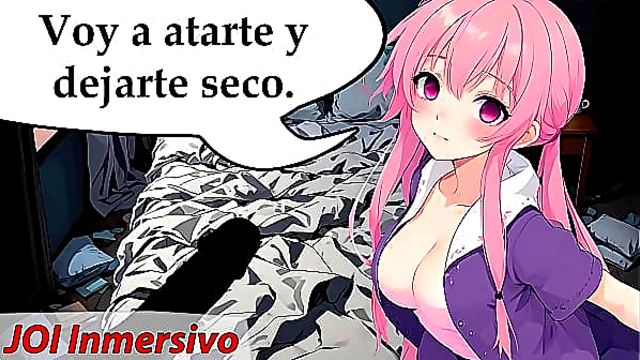 Crazy Girl Ties You Up for Nonstop JOI Fun – Spanish Voice Roleplay