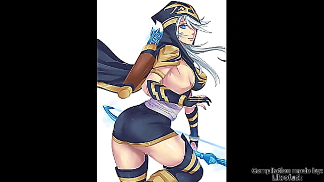 Ashe Seduces Foes in Steamy League of Legends Hentai Fantasy Scenes