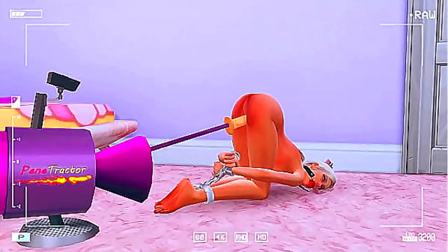 Perverted Stepdaughter Shows Off Deep Throat for Stepfather in Sims Hentai Scene