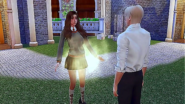 Hermione Submits to Draco's Dominance in Intense Hogwarts BDSM Scene