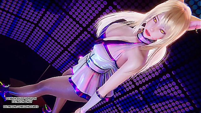 Ahri's Seductive Kpop Dance in Rainbow 4K Uncensored Hentai