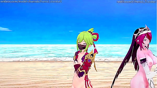 Rosaria Kuki Shinobu MMD – Steamy Rockabye Seduction Scene Explicitly Hot
