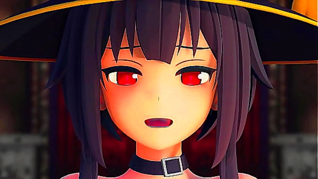 Megumin from Konosuba Strips Seductively in Helltaker-Themed MMD Dance