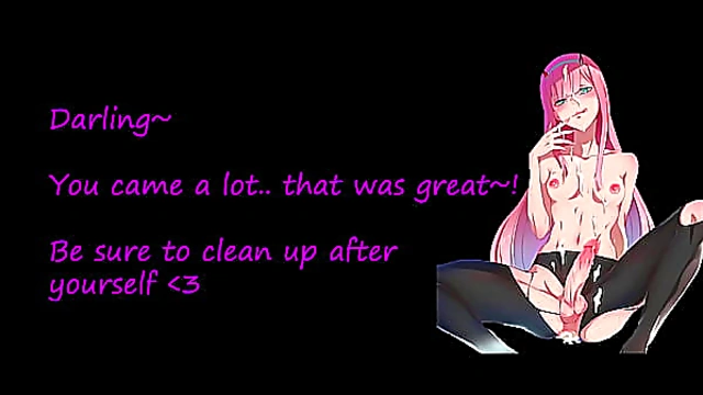Zero Two Dominates You – Futa Blowjob Anal Tease to the Beat'Cum On Command