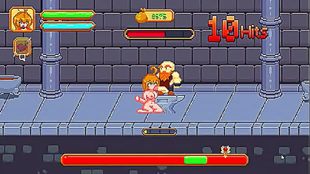 Cute Warrior Girl Takes On Multiple Men in Hot Hentai Game Sex Scene