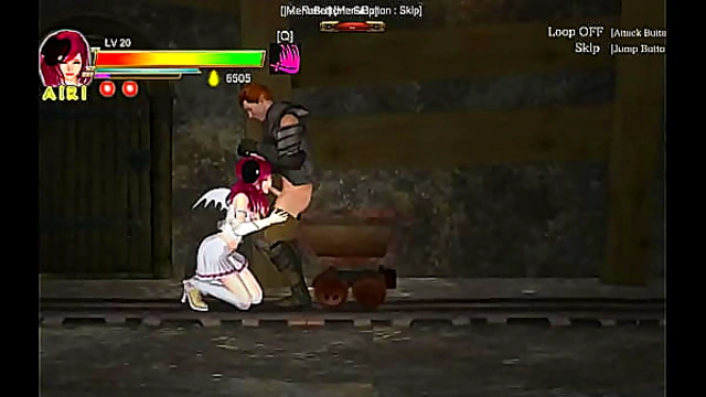 Airi’s Sexy Hentai Fantasy – Wild Sex with the Mine Worker in Explicit Game