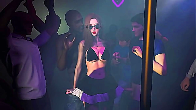 Hot Club Encounter Turns into Wild Group Sex – Steamy 3D Hentai Action