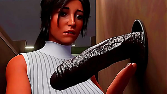 Lara Croft Seduces Massive Cock at Ancient Temple Glory Hole